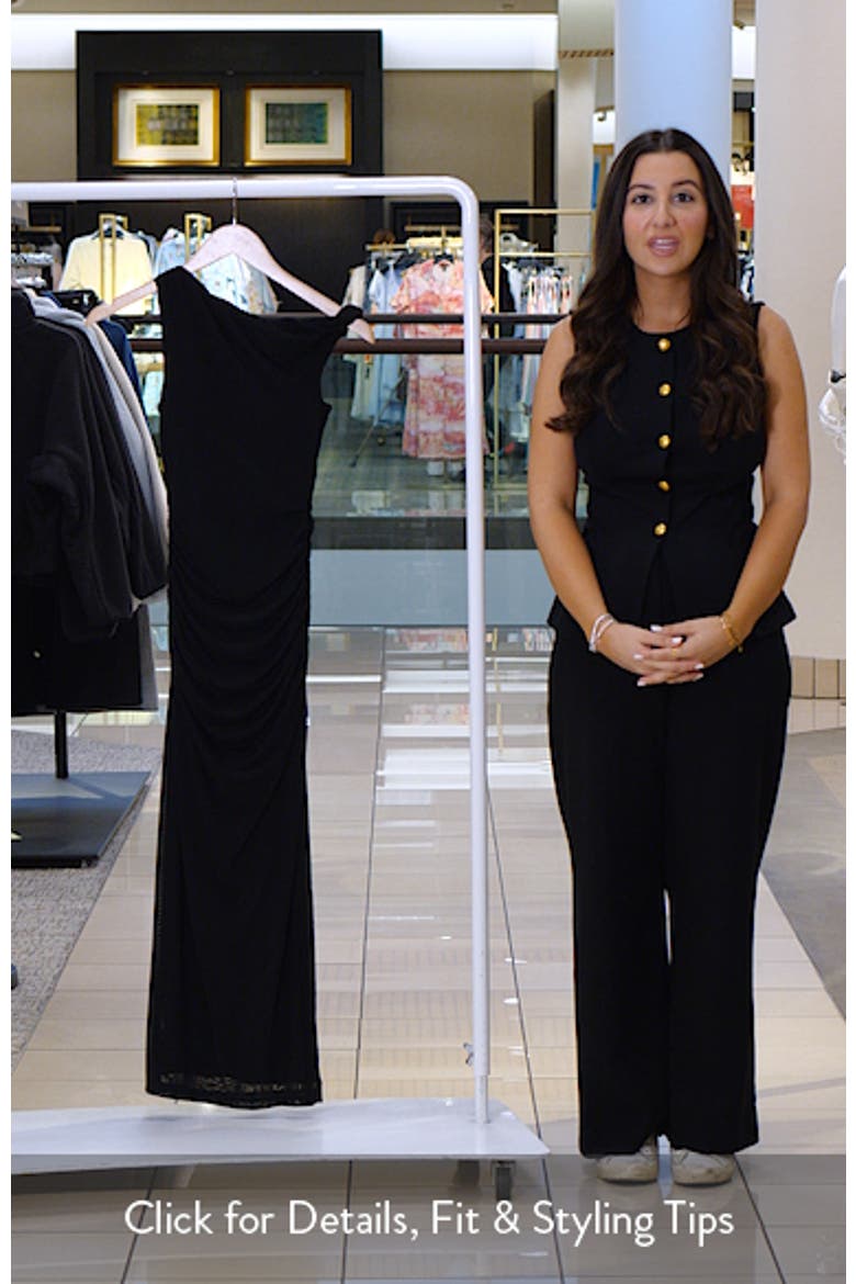 Sandria One-Shoulder Body-Con Maxi Dress video