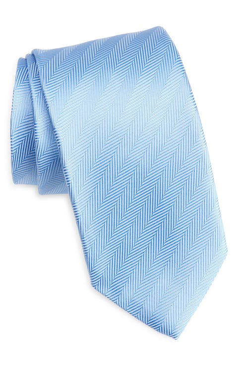 Herringbone Jacquard Silk Tie