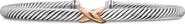 David Yurman X Classic Cable Station Bracelet in Silver with 18K Rose Gold, 4mm