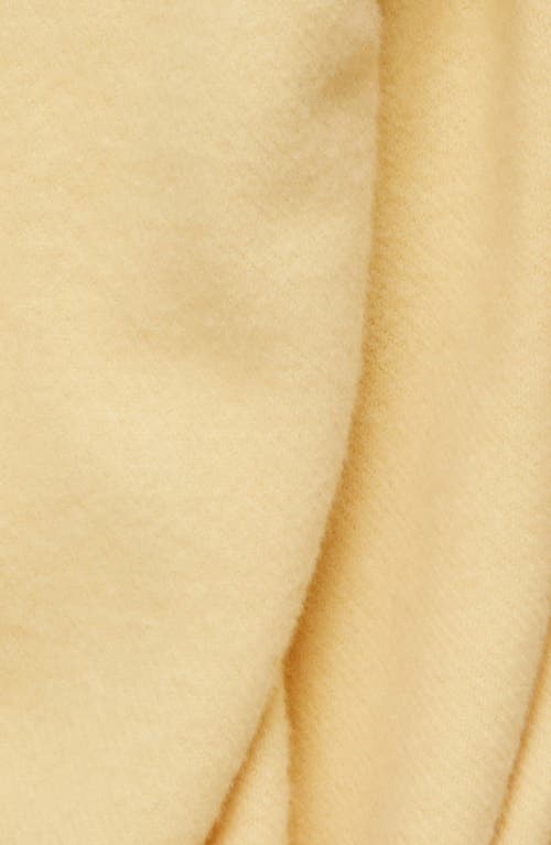Totême Toteme Classic Wide Virgin Wool Scarf In Soft Yellow