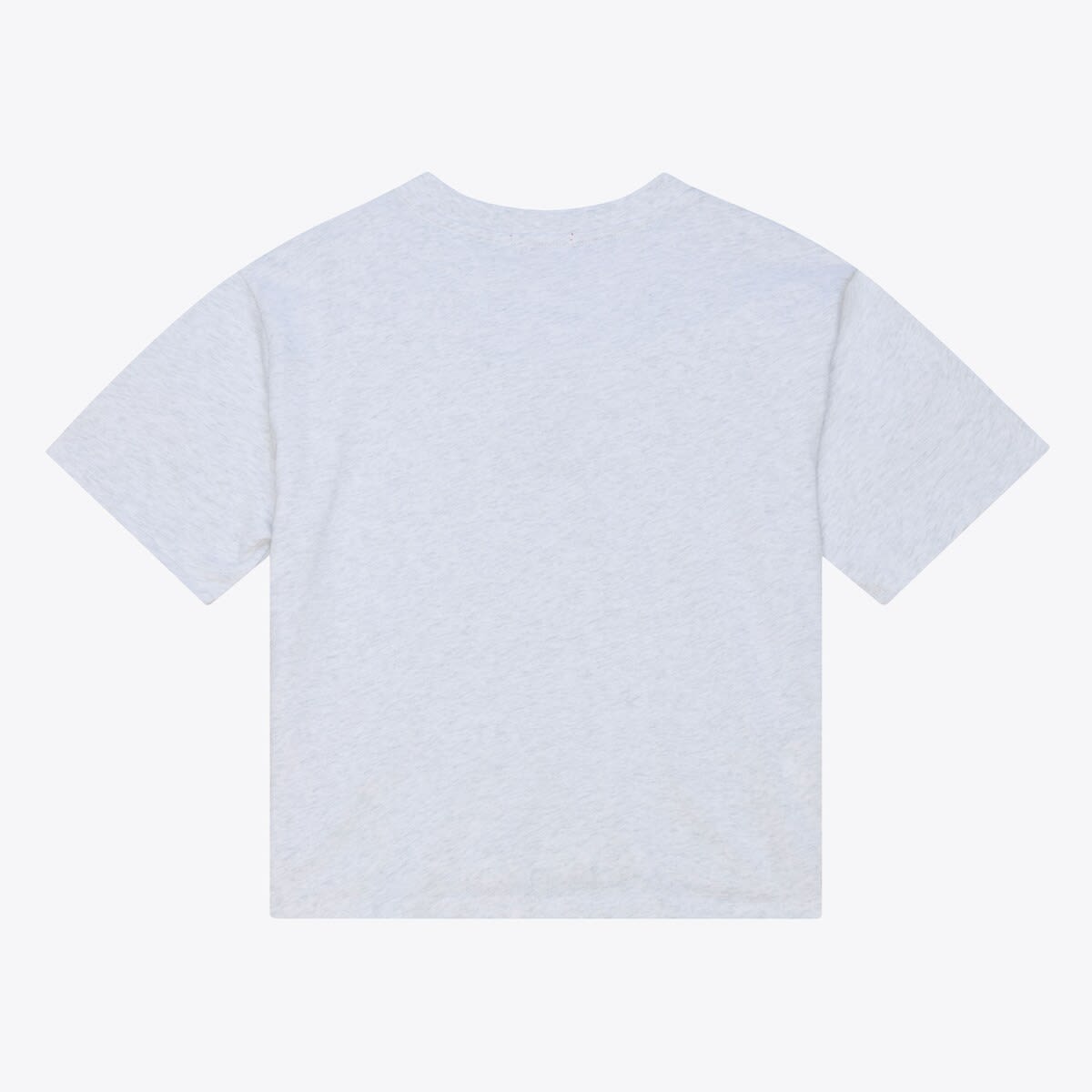 Women's Mitchell & Ness  Heather Gray Los Angeles Dodgers Script Cropped Boxy T-Shirt - image 2
