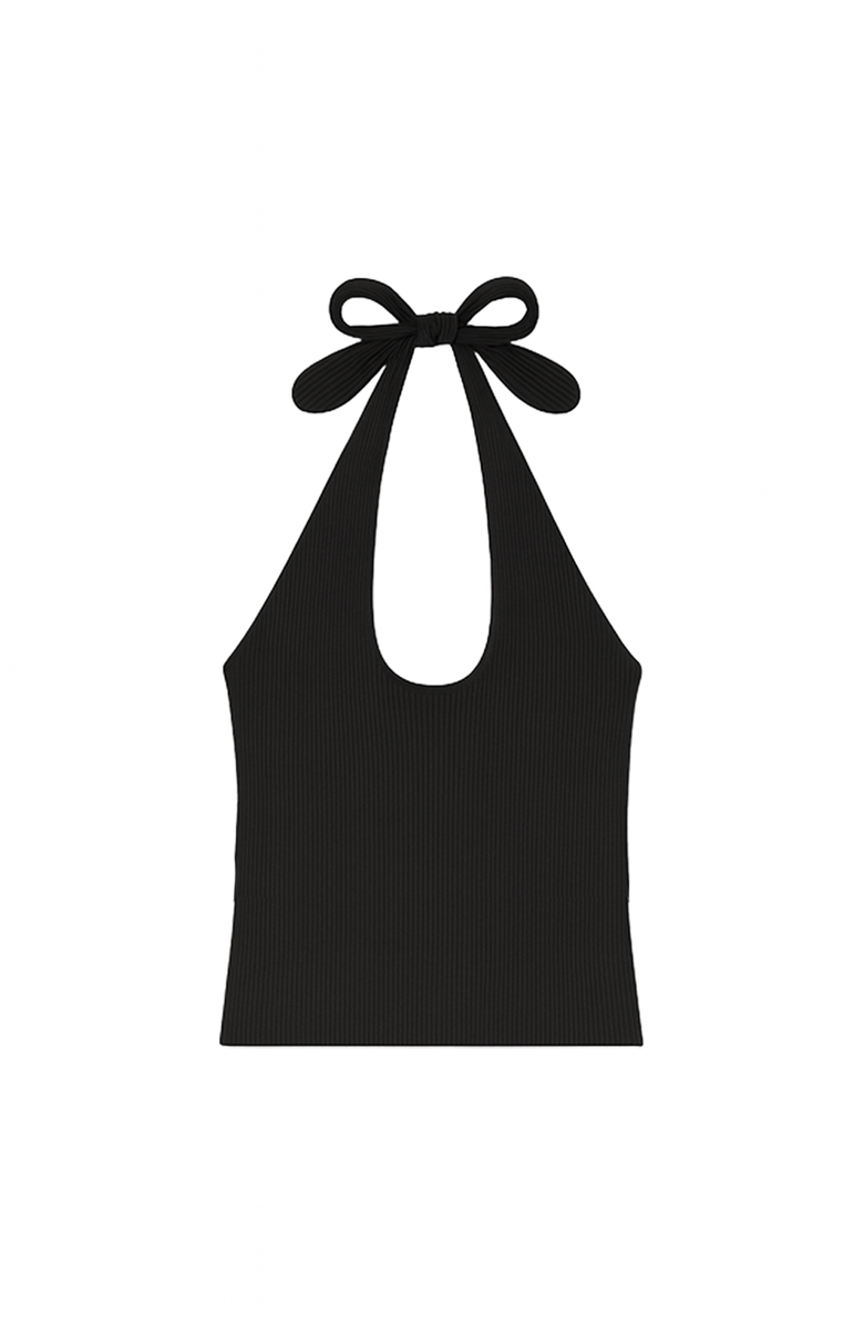 VIR VITA Pauline Halter Top, Main, color, Black