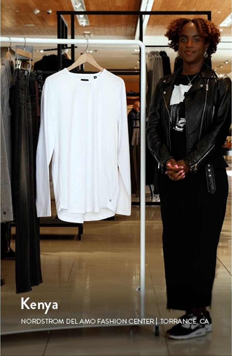 AO Curved Hem Long Sleeve T-Shirt, sales video thumbnail