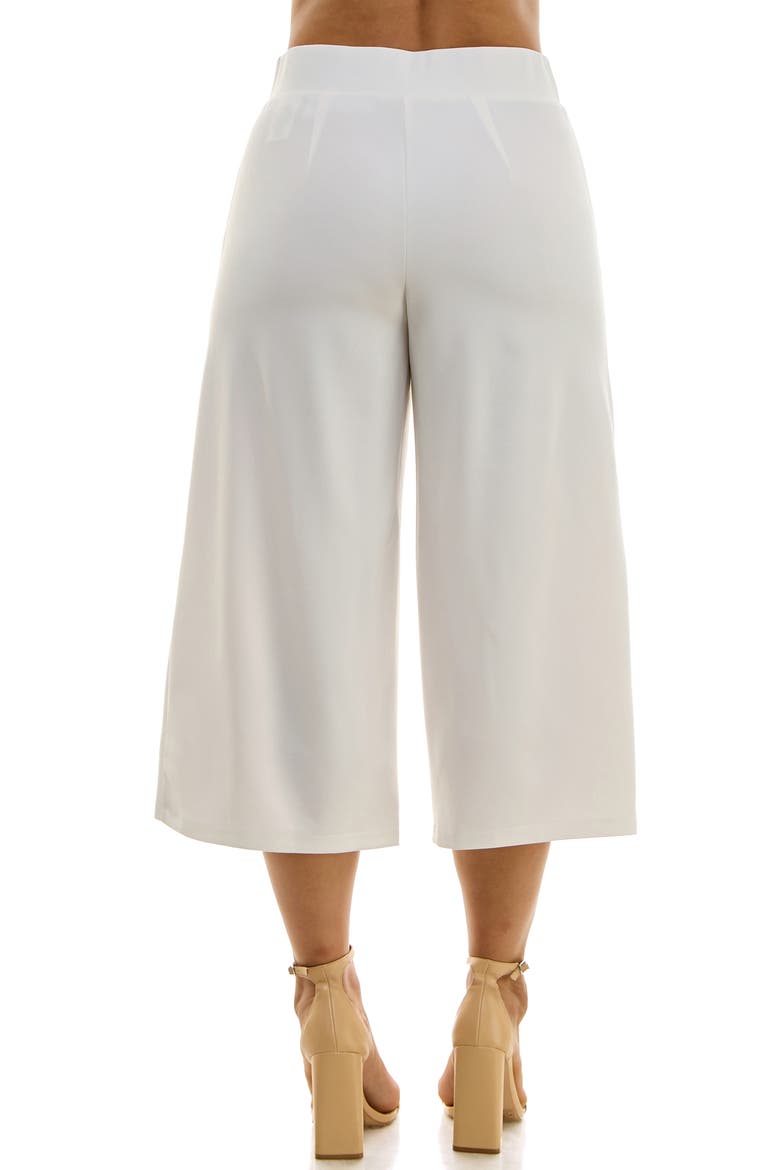 Elastic Waist Culotte Pants, Alternate, color, IVORY