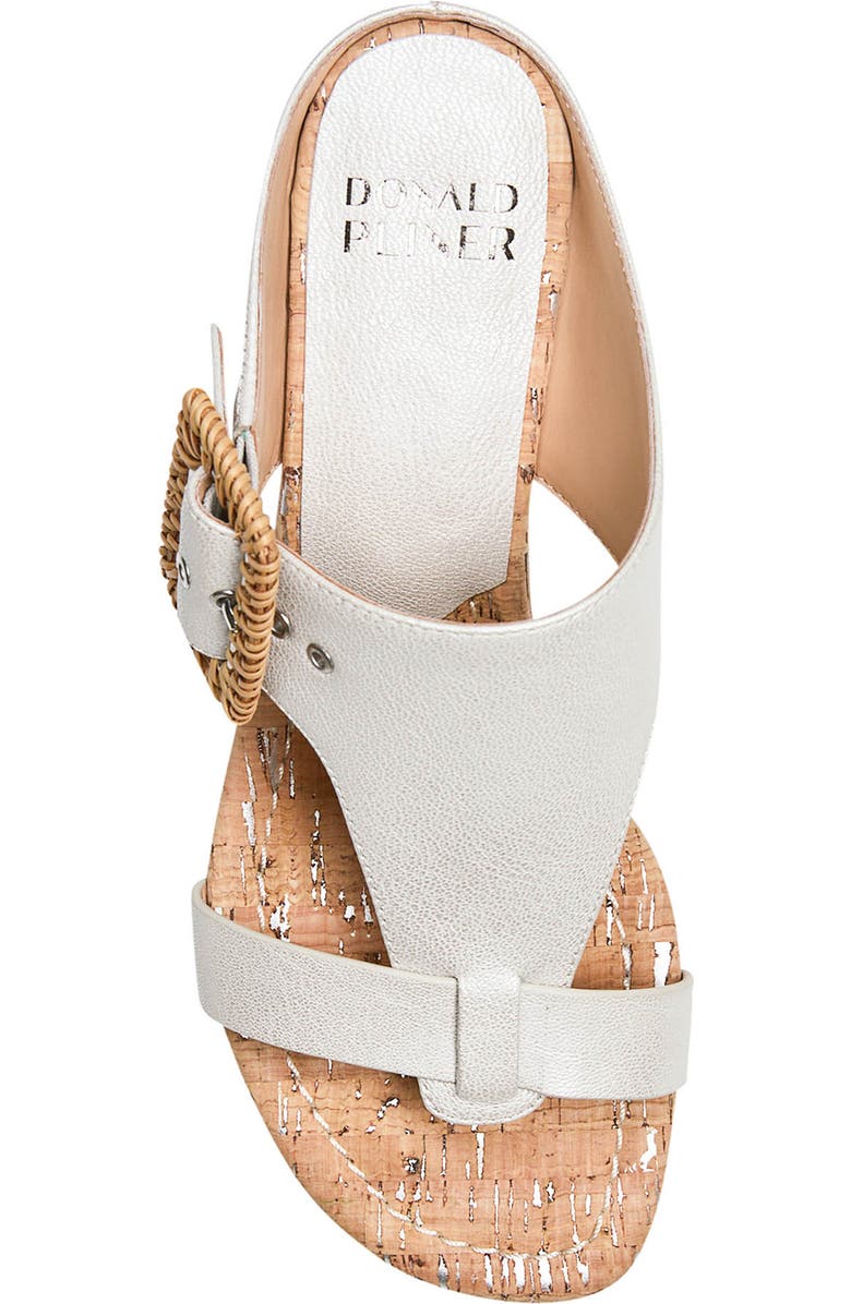 Donald Pliner Vine Wedge Sandal, Alternate, color, Silver