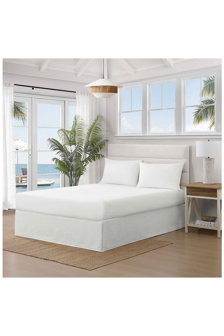 Island Estate Tailored Bed Skirt, Alternate, color, WHITE