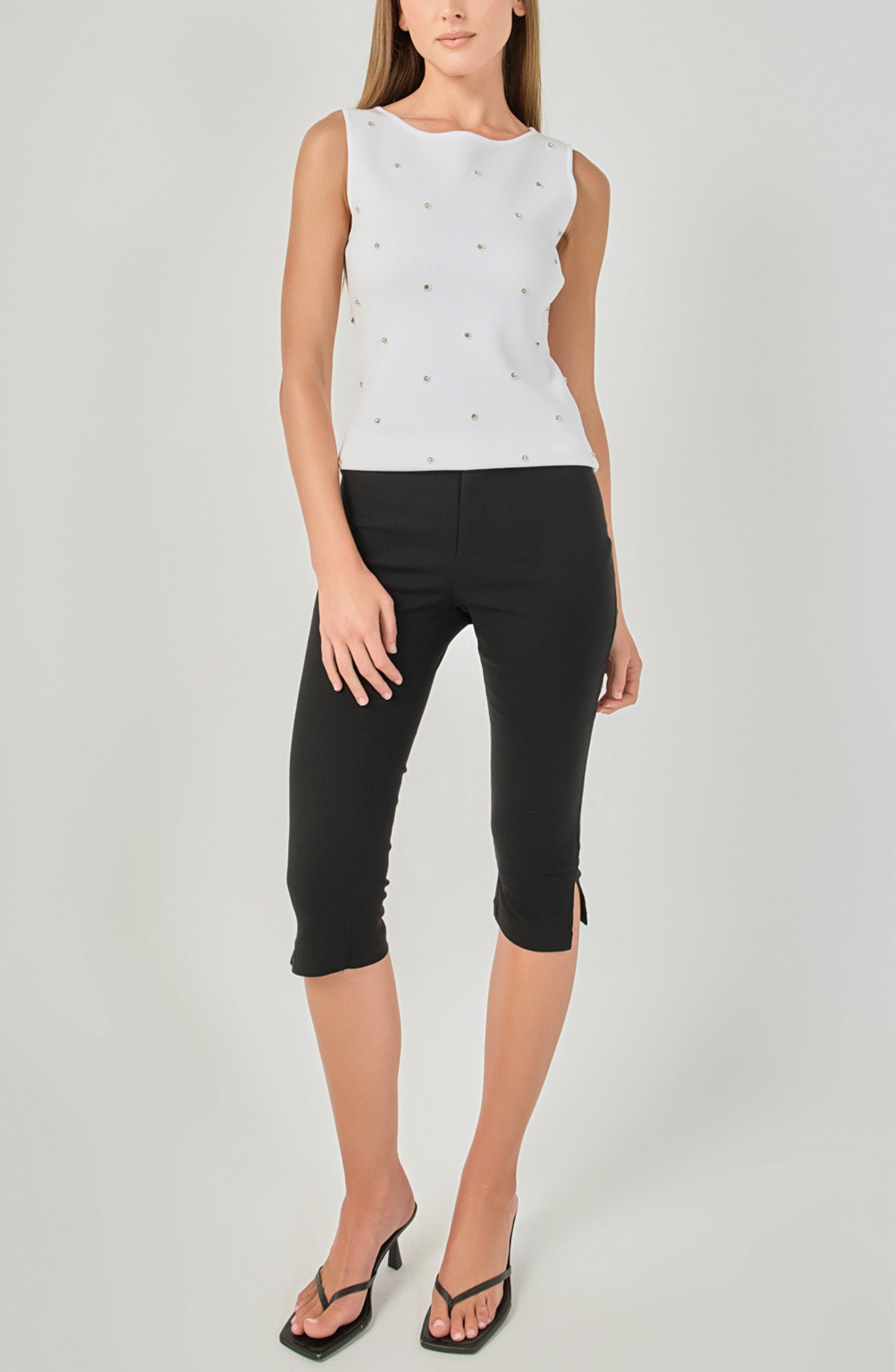 Endless Rose Jewel Embellish Sleeveless Top (Women) | Nordstrom