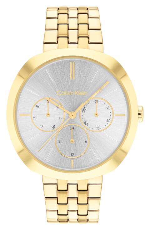 Shape Quartz Bracelet Watch, 38.5mm