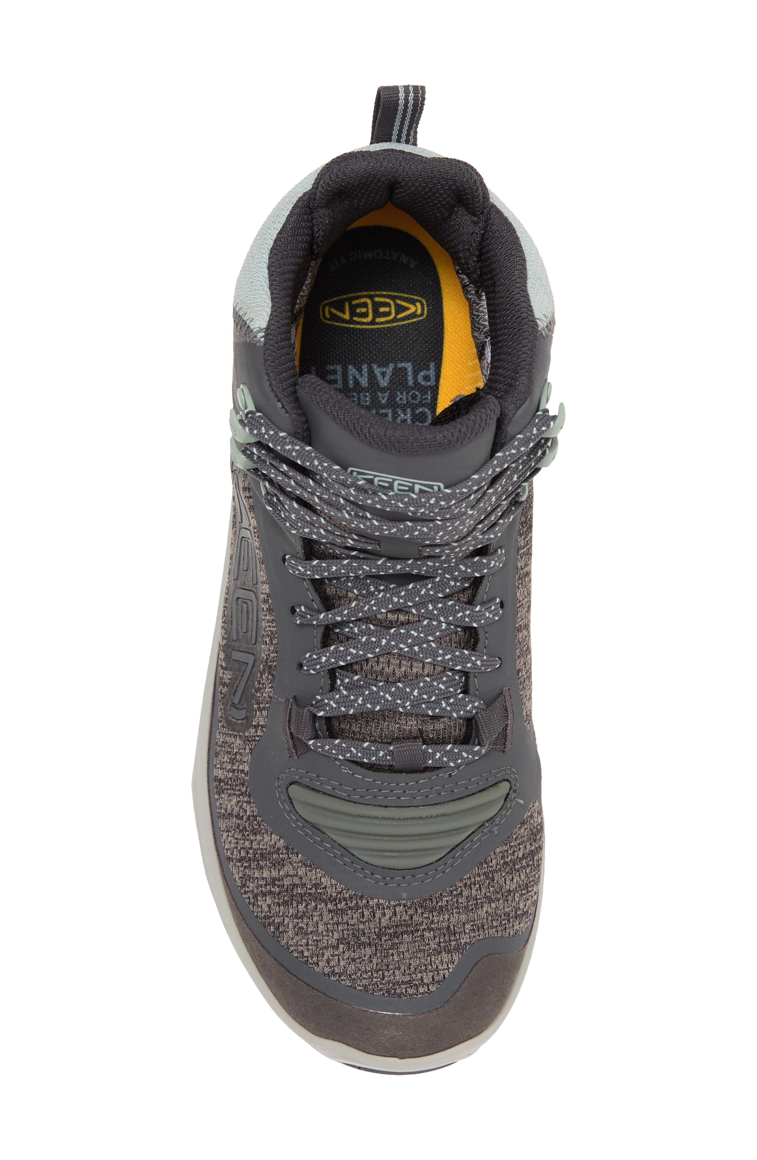 KEEN Terradora Flex Waterproof Mid Hiking Boot, Alternate, color, Magnet/ Cloud Blue