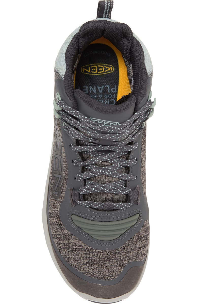 KEEN Terradora Flex Waterproof Mid Hiking Boot, Alternate, color, Magnet/ Cloud Blue