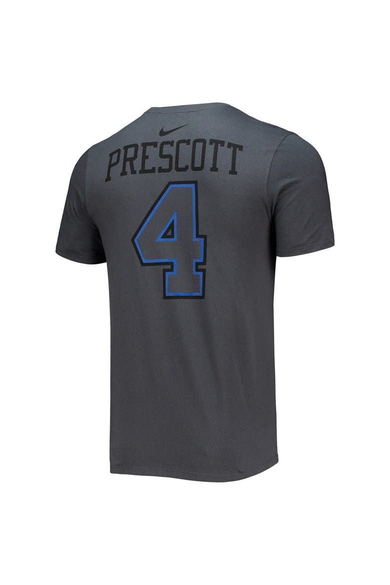 Men's Nike Dak Prescott Charcoal Dallas Cowboys Player Name & Number T-Shirt, Alternate, color, Charcoal