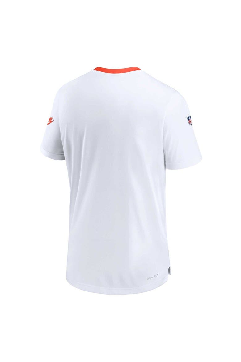 Men's Nike White Cleveland Browns Sideline Coaches Alternate Performance T-Shirt, Alternate, color, White