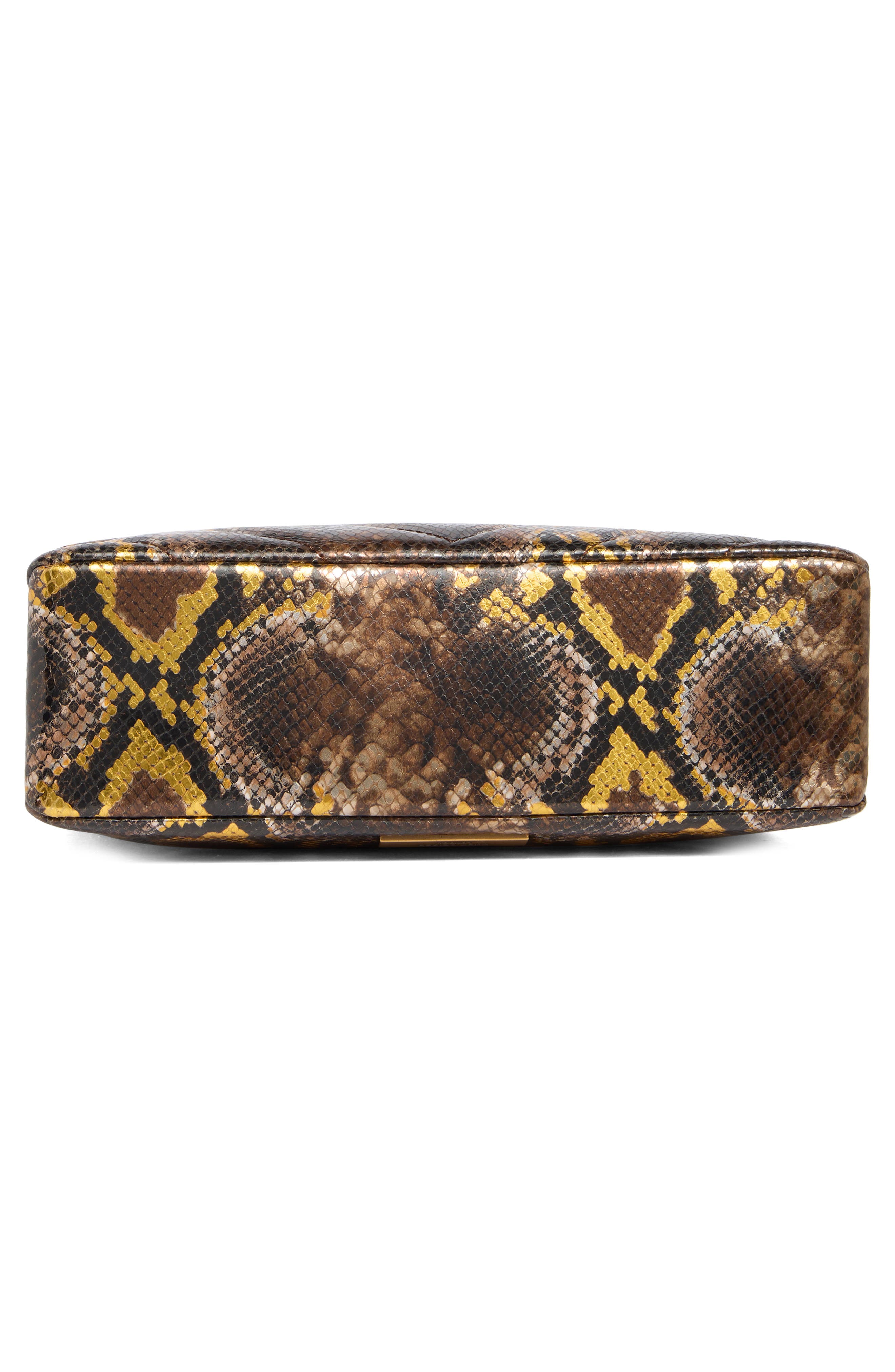 Kurt Geiger London Kensington Snake Print Shoulder Bag, Alternate, color, 
