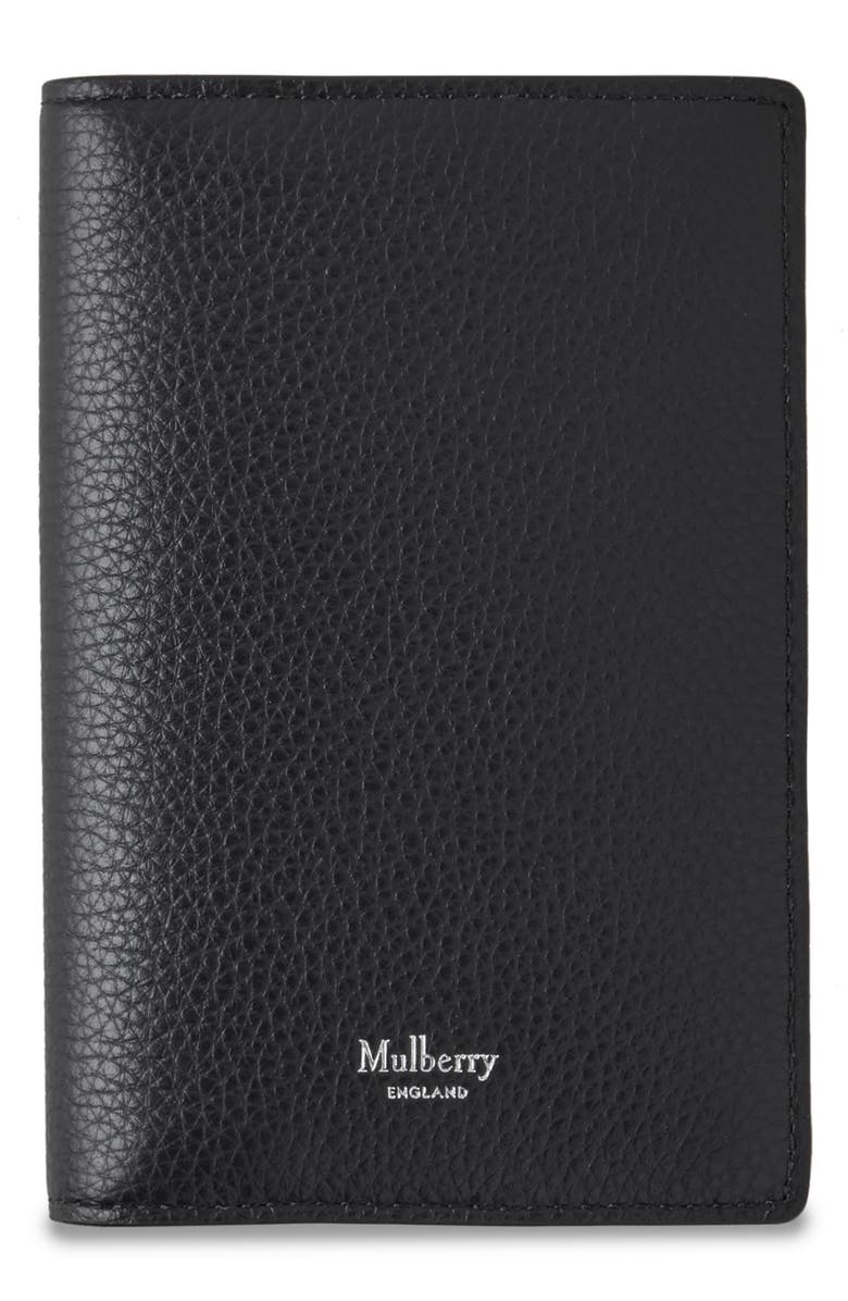 Mulberry Leather Passport Cover Wallet, Main, color, 