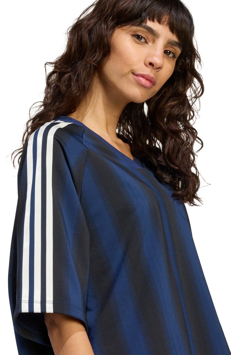 adidas Linear Stripe Jersey T-Shirt, Alternate, color, 