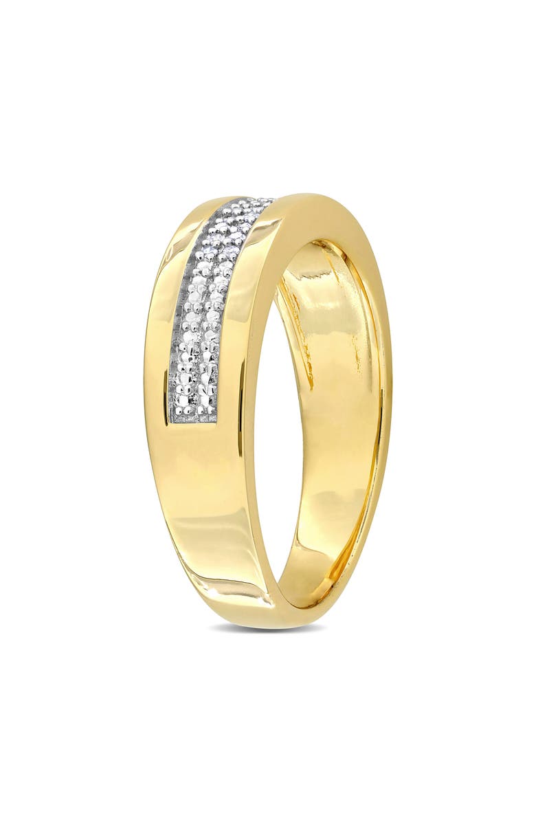 DELMAR Men's Diamond Band Ring - 0.10ct., Alternate, color, Yellow