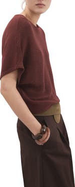 MANGO Short Sleeve Sweater