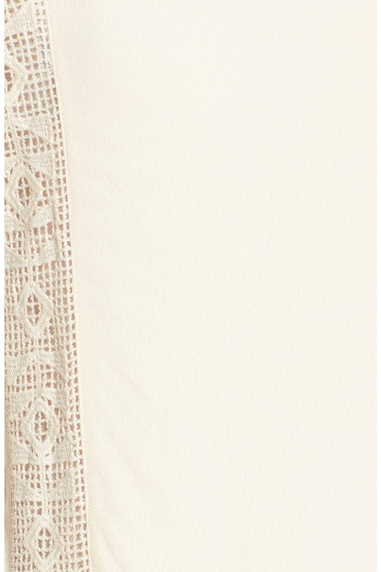 ASTR Crochet Inset Cotton Shift Dress, Alternate, color, VINTAGE CREAM
