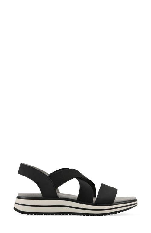 Cliffs By White Mountain Hapley Athleisure Sandal In Black Nubuck