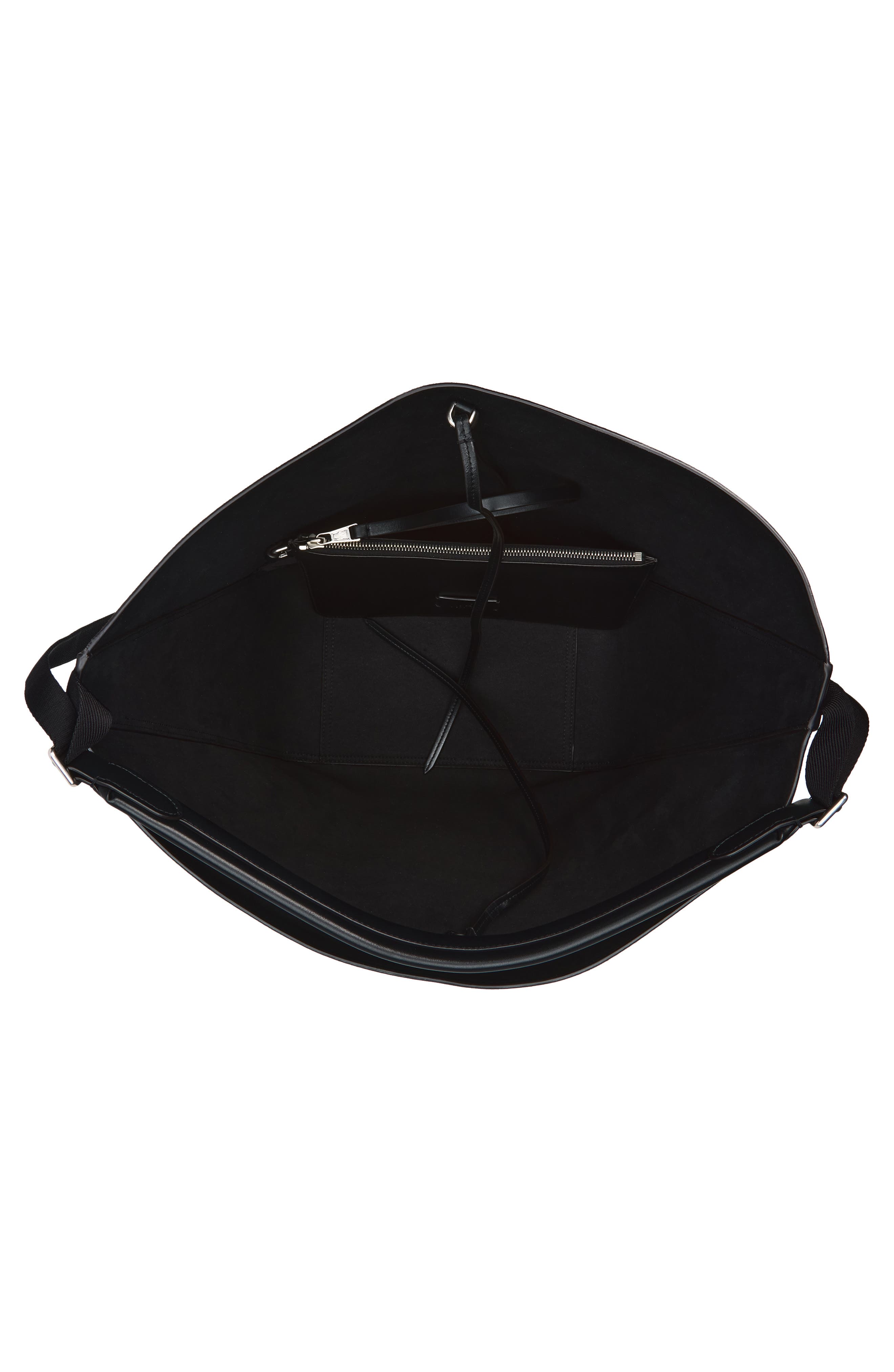 Carlo Leather Hobo Bag, Alternate, color, BROWN