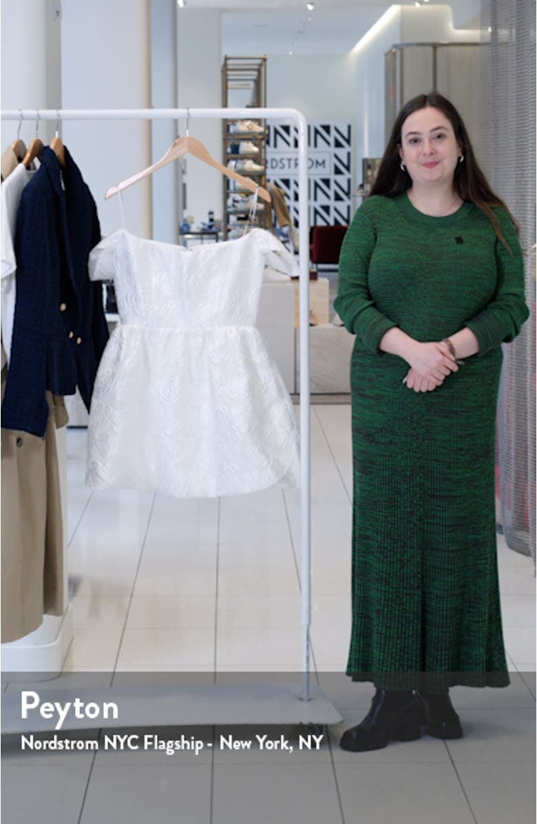 Valentina Strapless Jacquard Cocktail Minidress, sales video thumbnail