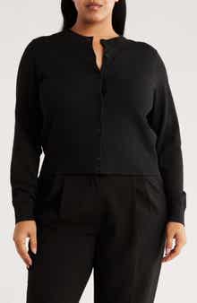 NORDSTROM RACK Crewneck Button Front Cardigan