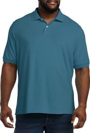 B+T Essentials Big & Tall Piqué Mesh Short-Sleeve Polo Shirt