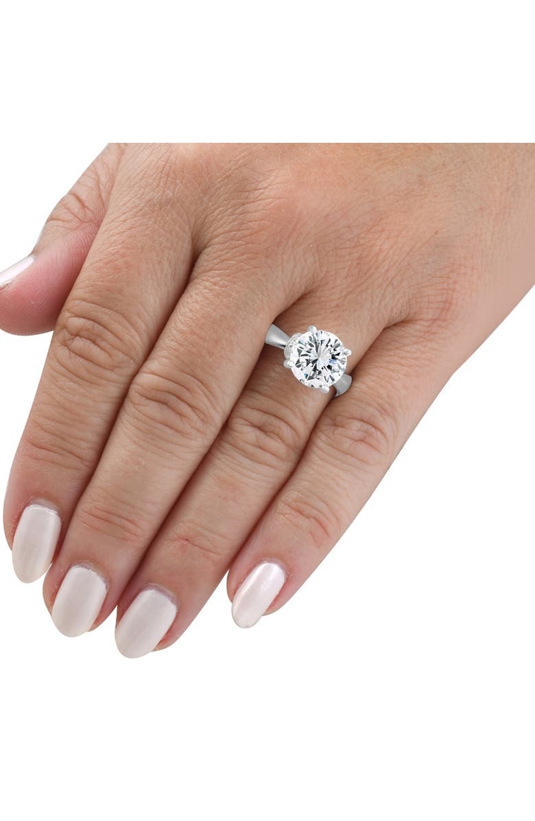 Bliss Diamond Certified 4.16Ct Cathedral Round Diamond Engagement 14k Gold Lab Grown, Alternate, color, 