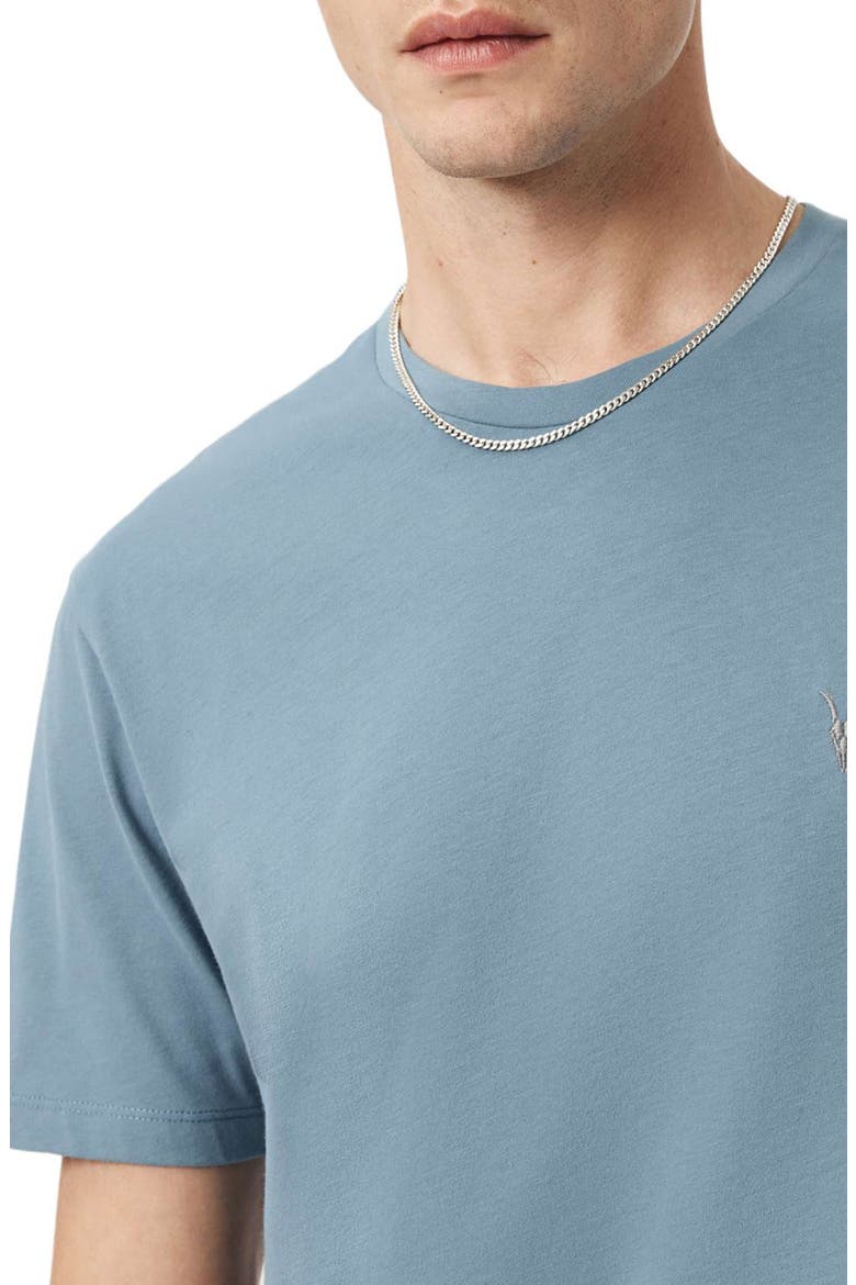 Brace Cotton T-Shirt, Alternate, color, COASTLINE BLUE