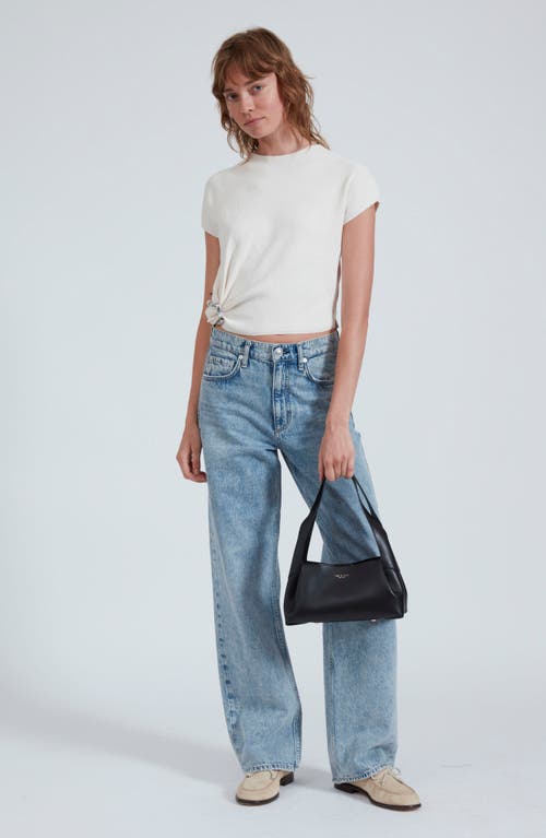 Rag & Bone Slade Leather Shoulder Bag In Black