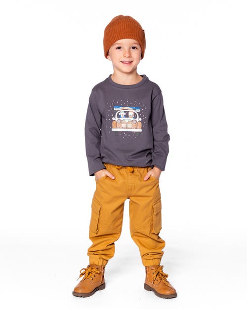 Deux Par Deux Mid-season Knit Hat In Brown