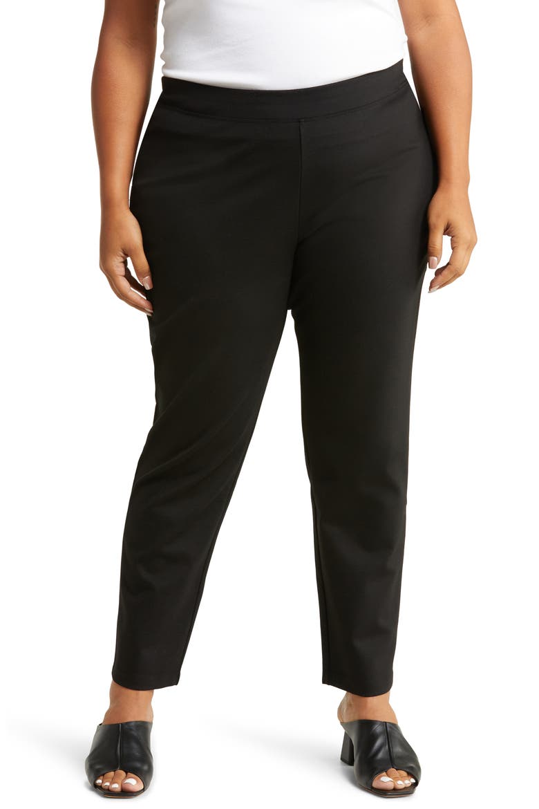 Slim Ankle Pants, Main, color, BLACK