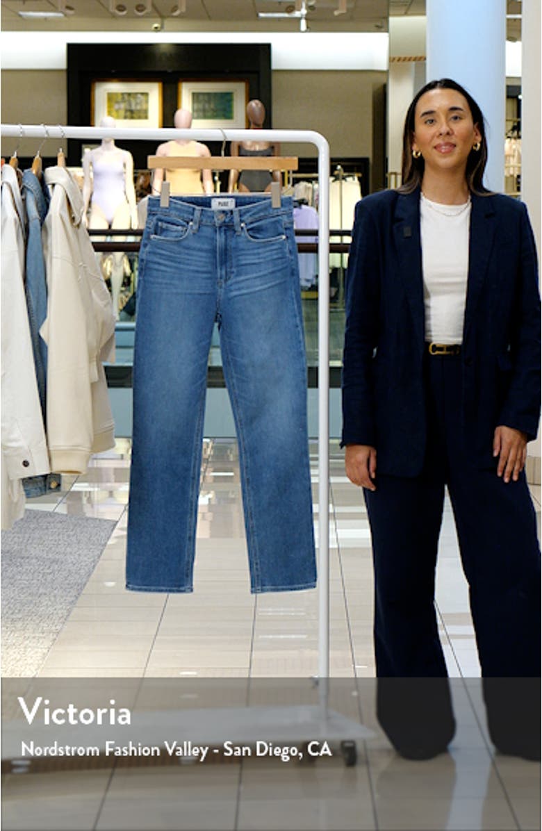 Cindy High Waist Ankle Straight Leg Jeans, sales video thumbnail