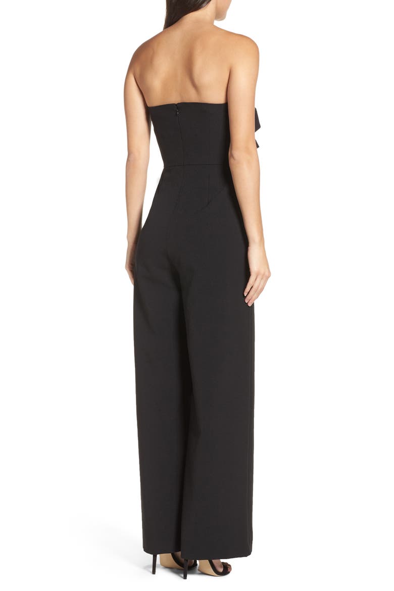 Strapless Jumpsuit, Alternate, color, BLACK