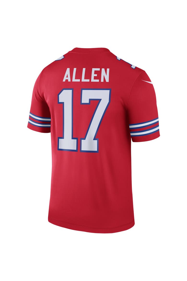 Men's Nike Josh Allen Red Buffalo Bills Alternate Legend Player Performance Top, Alternate, color, Red