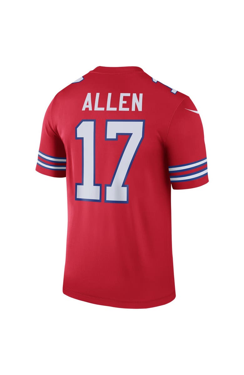 Nike Men's Nike Josh Allen Red Buffalo Bills Alternate Legend Player Performance Top, Alternate, color, Red