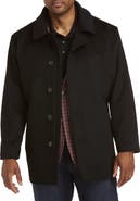 Oak Hill Big & Tall Wool Blend Basic Overcoat