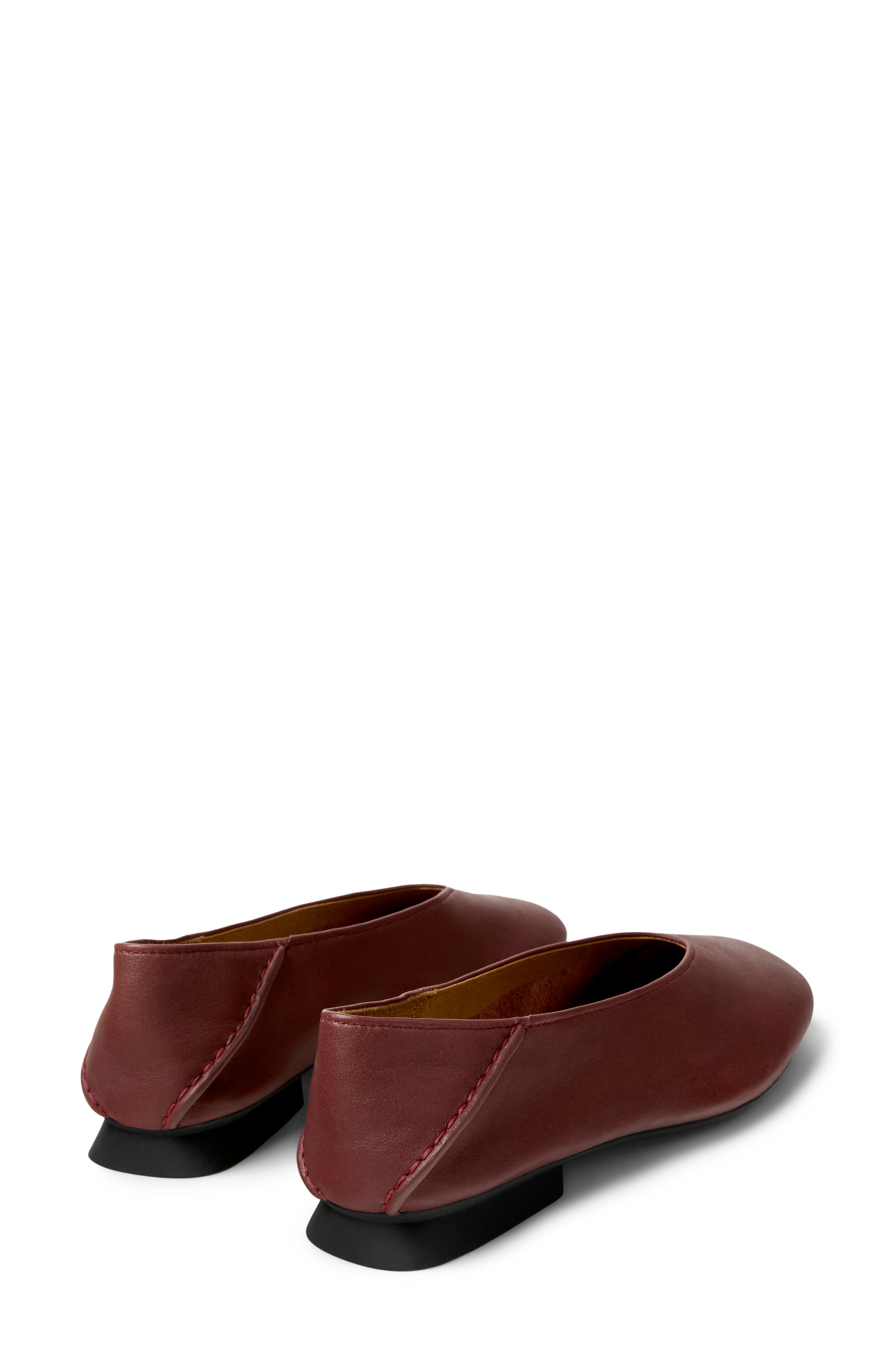 Casi Myra Ballerina Flat, Alternate, color, BURGUNDY