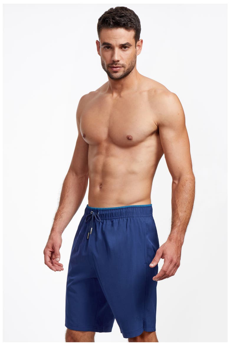 Beach Vibe 9" swim shorts, Alternate, color, NAVY PETROL