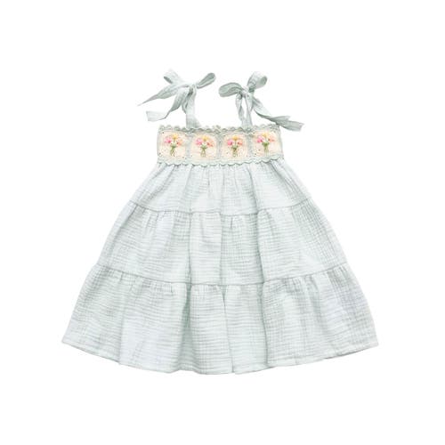 Wild Wawa Kids'  Crochet Dress In Blue