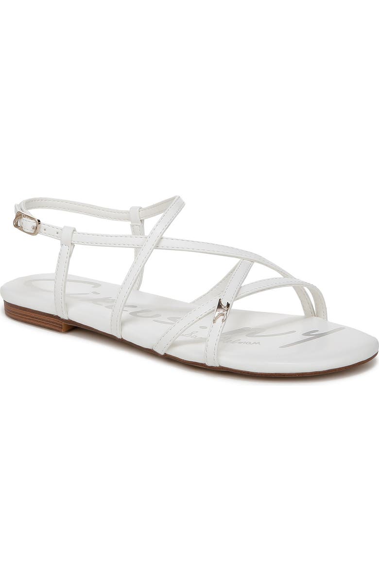 Circus NY by Sam Edelman Rebecca Ankle Strap Sandal, Main, color, Bright White