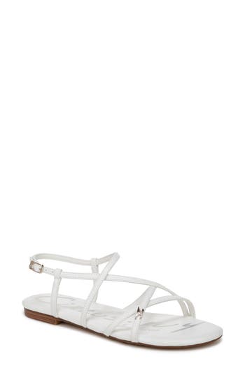 Circus Ny By Sam Edelman Rebecca Strappy Flat Sandals In White