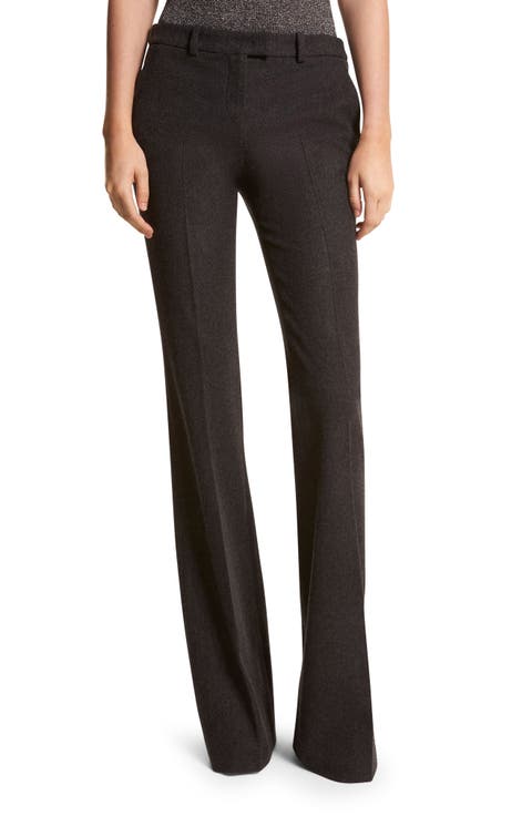 Haylee Stretch Virgin Wool Flare Leg Pants