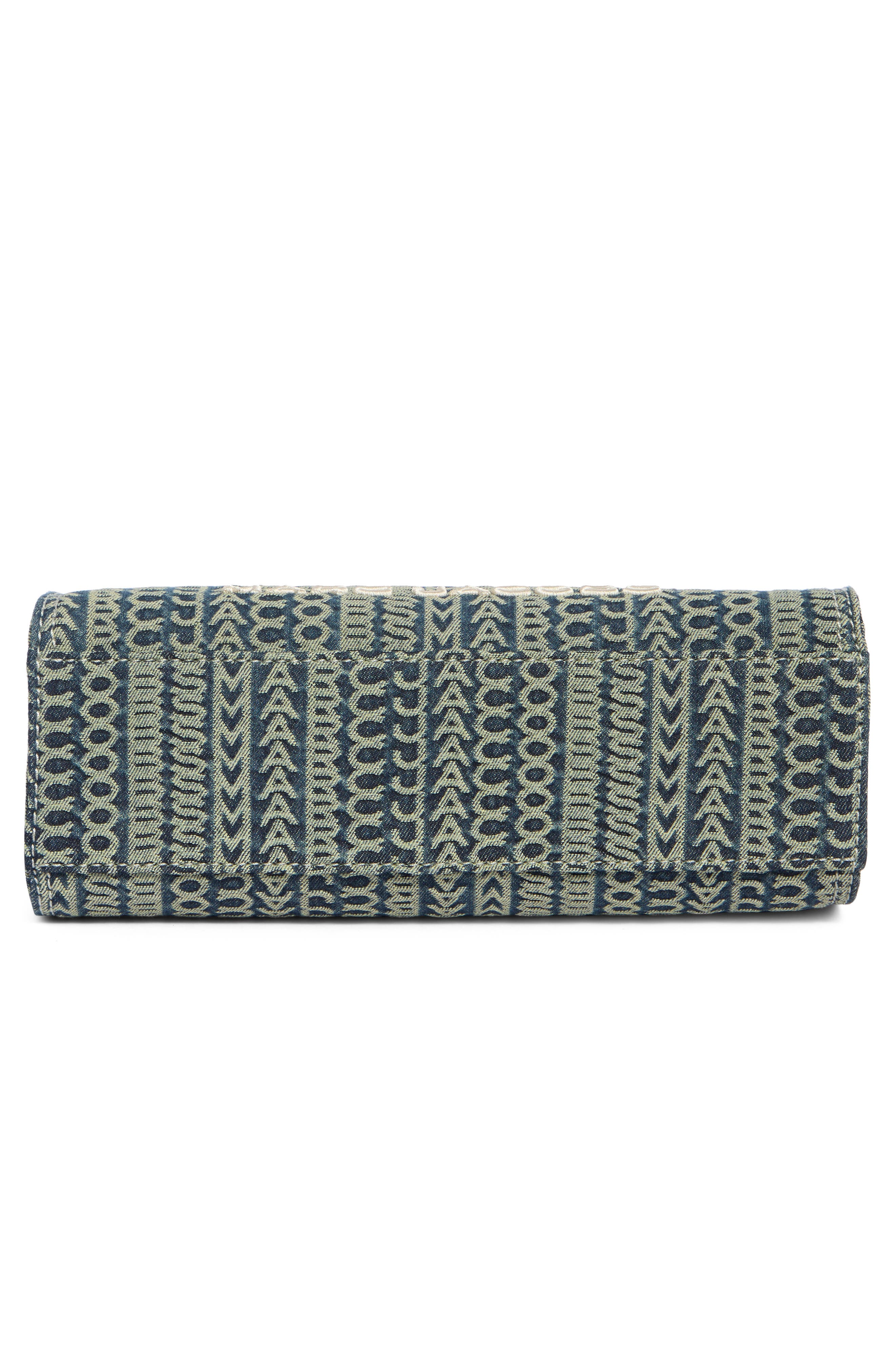 The Monogram Denim Bold Satchel, Alternate, color, INDIGO