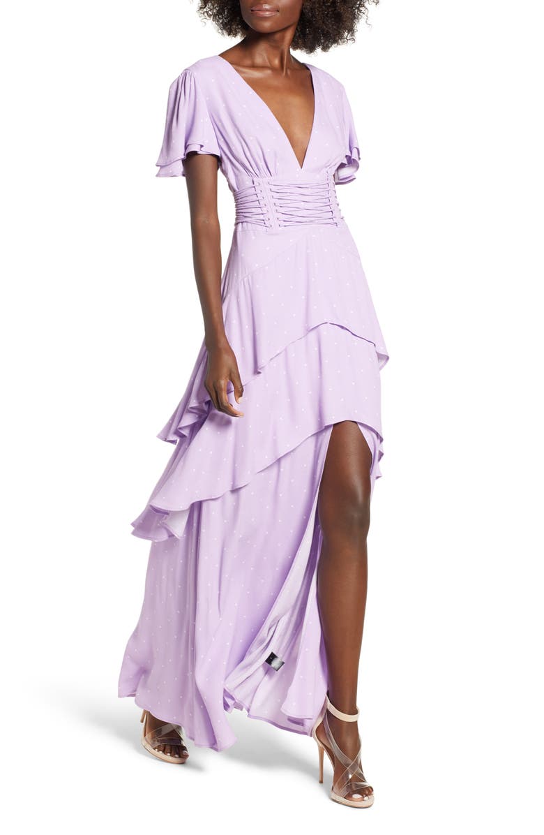 AFRM Micah Corset Maxi Dress, Main, color, 