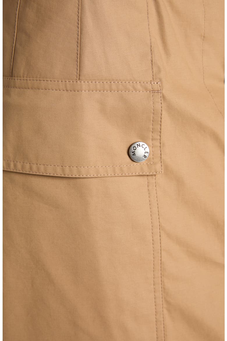Cotton A-Line Skirt, Alternate, color, BEIGE