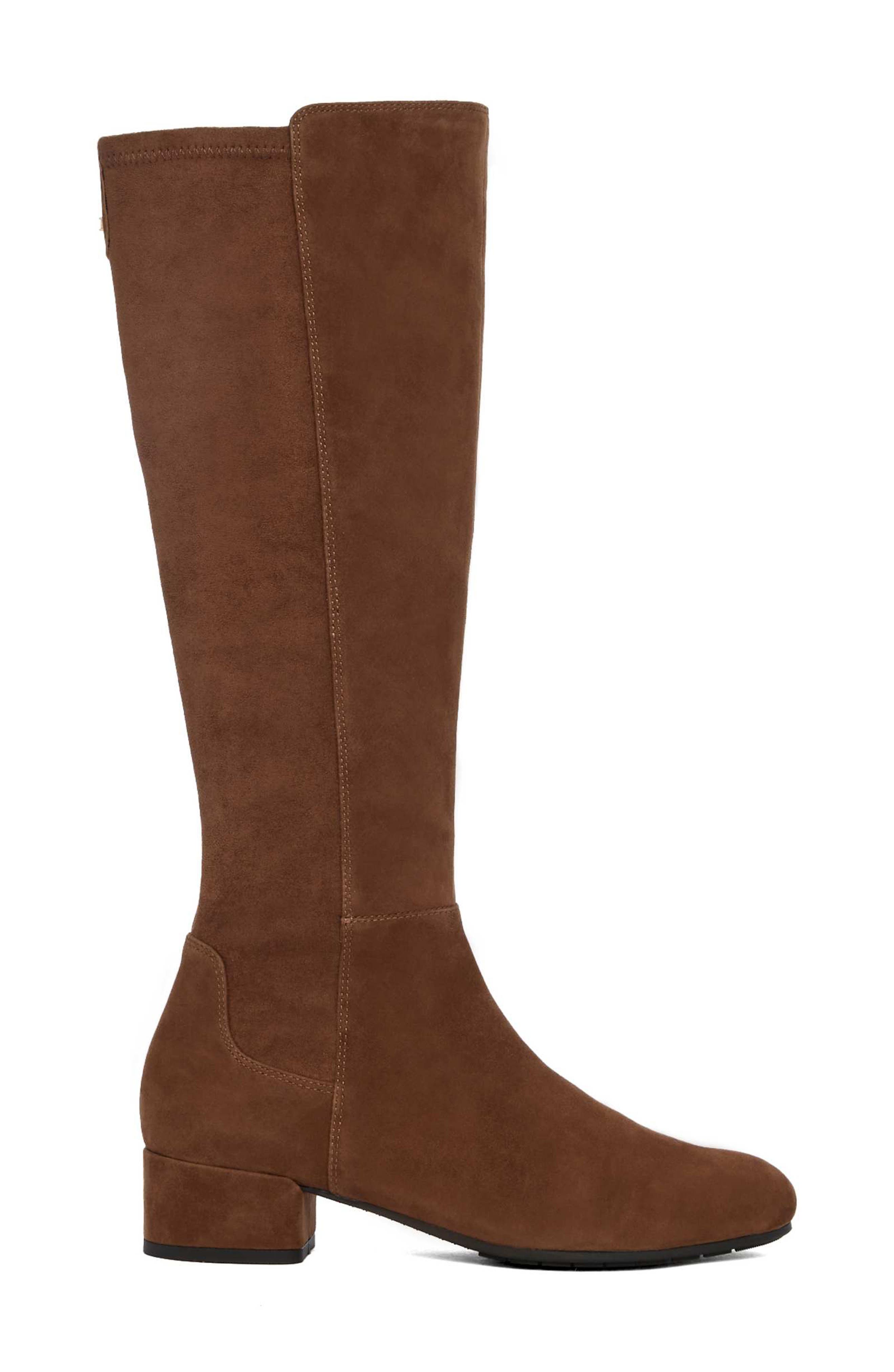 Dune London Topsy Knee High Boot, Alternate, color, Brown