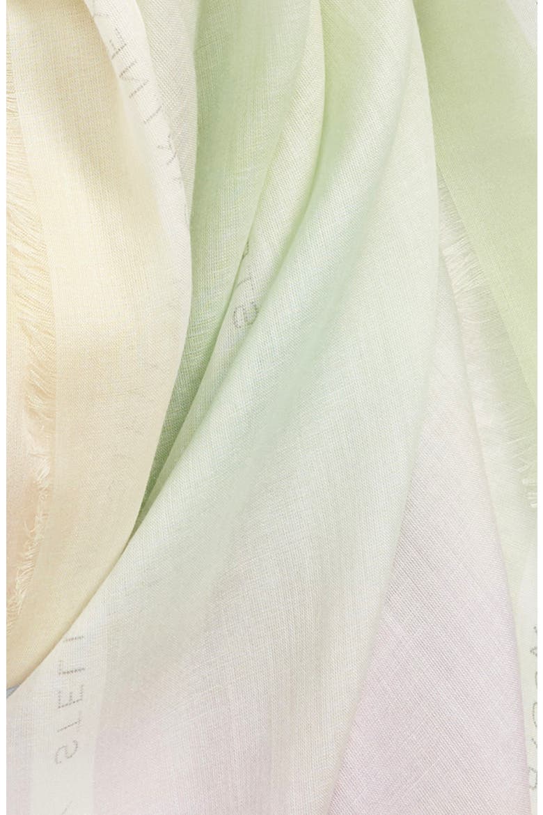 Tie Dye Silk & Modal Scarf, Alternate, color, MULTI/ LIGHT BLUE