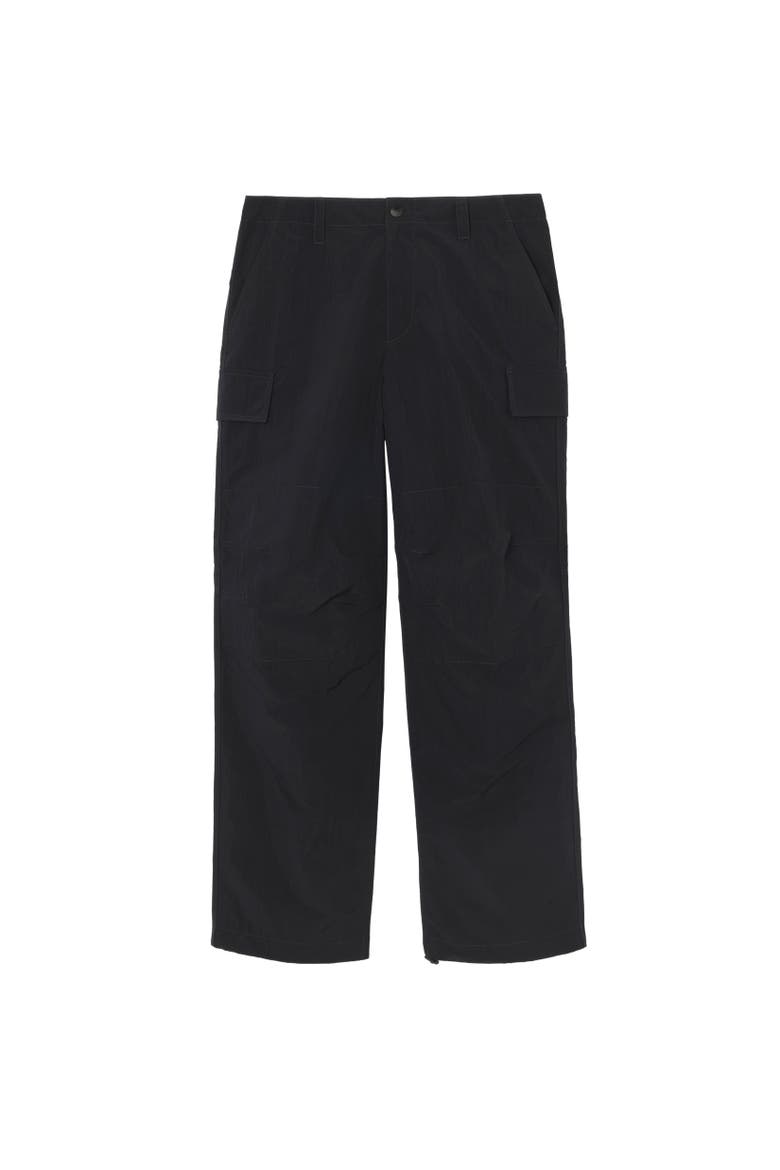 Nylon Cargo Trousers, Alternate, color, Navy
