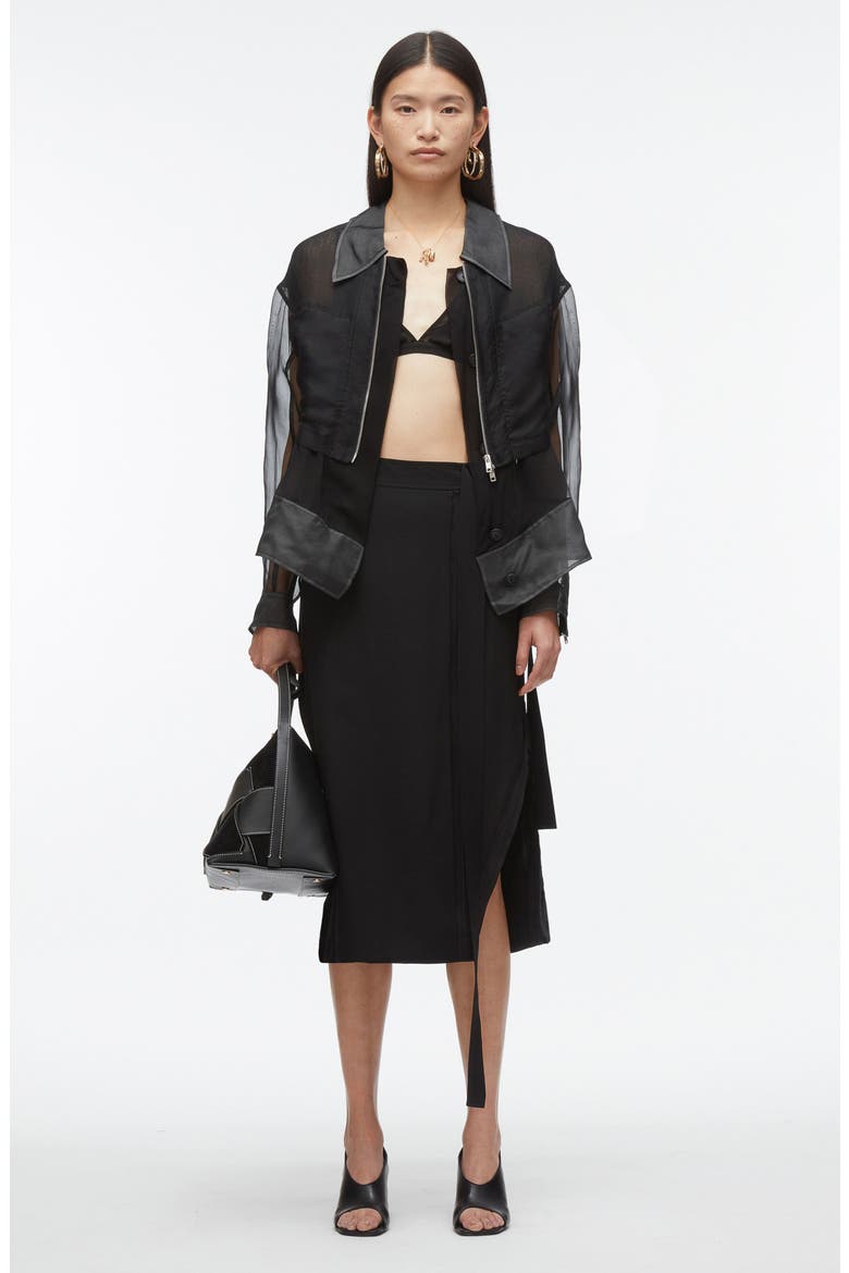 Endless Loop Midi Skirt, Alternate, color, BLACK